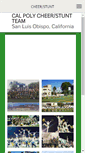 Mobile Screenshot of calpolycheer.com