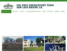 Tablet Screenshot of calpolycheer.com